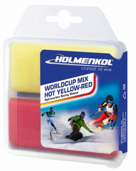Набор парафинов Holmenkol Worldcup Mix HOT Yellow-Red 2х35g